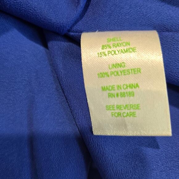 Lilly Pulitzer Macon Whitaker Lace Dress 3/4 Sleeve Navy Blue Size 0 - Picture 10 of 10